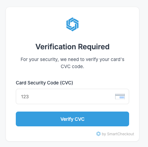 CVC Verification Form